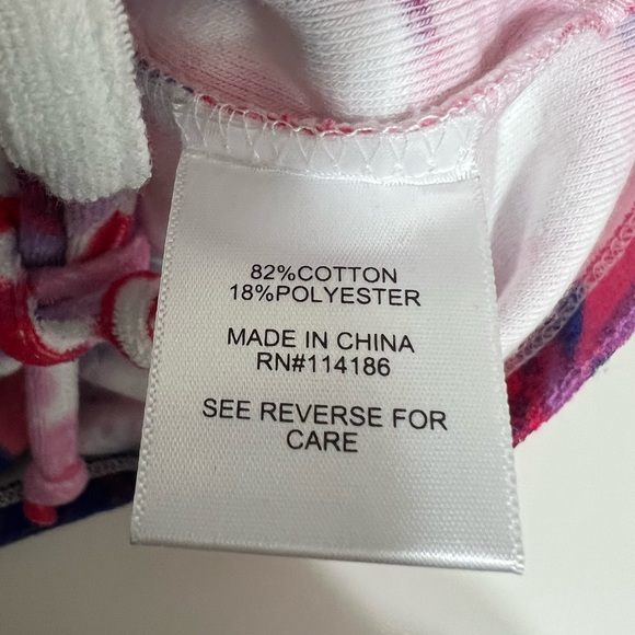 Juicy Couture Floral Ruched Terry Cloth Crop Top - Picture 9 of 9